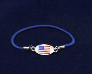 American Flag Stretch Charm Bracelet (Retail): Everything Else
