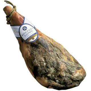 Jamon Serrano Ham, Bone in, Reserva imported from Spain. Aged 18 months. 15lbs : Grocery & Gourmet Food