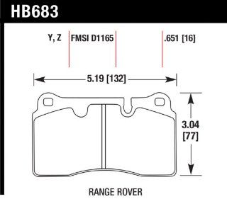 Hawk Performance HB683Z.651 Performance Ceramic Brake Pad: Automotive
