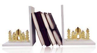 Taj Mahal Book End Stand Wood Birthday or Housewarming Gift Ideas for Men & Women : Office Desk Bookends : Office Products