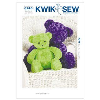 Kwik Sew K3246 Teddy Bears Sewing Pattern, Size Large and Small