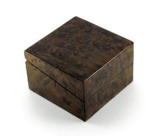 Contemporary Solid Wood Single Watch Box with Crme Suede Interior Jewelry Boxes Jewelry