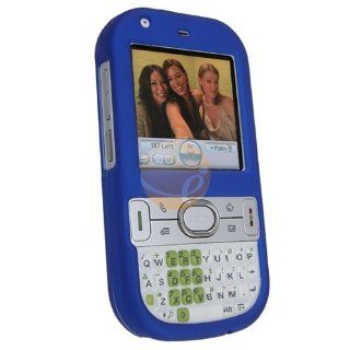 Clip on Rubber Coated Case w/ Belt Clip for Palm Centro 685 / 690, Blue: Cell Phones & Accessories