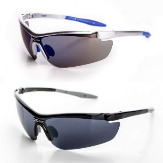 2 Pack XLoop Sport Sunglasses, Cycling, Fishing, Outdoor Half Rim Sunglasses: Clothing