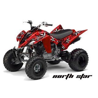 AMR Racing Yamaha Raptor 350 ATV Quad Graphic Kit   Northstar: Red, Black: Automotive