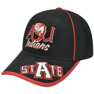 NCAA Arkansas State Indians Constructed Curved Bill Velcro ASU Black Hat Cap : Sports Fan Baseball Caps : Sports & Outdoors