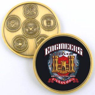 ARMY ENGINEERS CASTLE ESSAYONS CHALLENGE COIN YP663: Everything Else