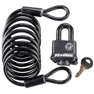 Master Lock Padlock and Spare Tire Cable