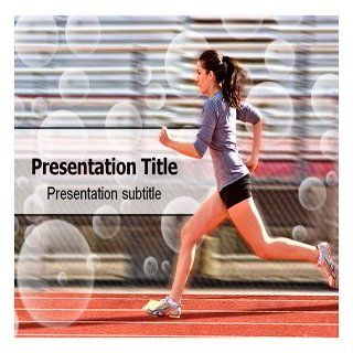 Athlete Powerpoint Template   Athlete Powerpoint (PPT) Backgrounds Slides: Software
