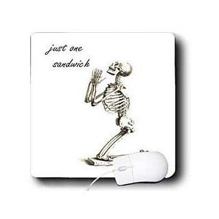 mp_47091_1 Taiche   Birthday   Skeleton   Just One Sandwich   skeleton, birthday, dieter, diet, weight loss, humour, humor   Mouse Pads : Office Products