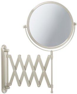 Jerdon JP2027N 8 Inch Two Sided Swivel Wall Mount Mirror with 7x Magnification, 23 Inch Extension, Nickel Finish: Beauty