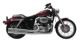 Samson Exhaust Bull Dawgs Chrome for Harley XL Sportster 04 10: Automotive