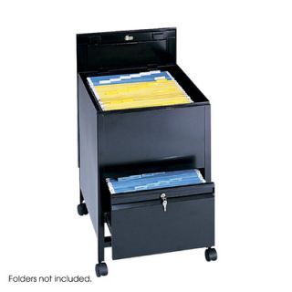 Safco Products Locking Mobile Tube 1 Drawer Mobile File