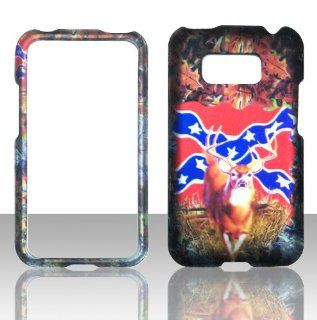 2D Camo Rebal Flag LG Optimus Elite LS696 Sprint, Virgin Mobile Case Cover Hard Protector Phone Cover Snap on Case Faceplates: Cell Phones & Accessories