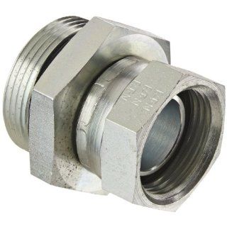 Eaton Aeroquip 2066 16 20S Steel Pipe Fitting, Adapter, 1" NPSM Female x 1 1/4" Male Straight Thread O Ring Industrial Pipe Fittings