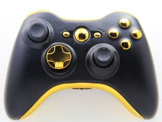 Xbox 360 Black/Gold Rapid Fire Modded Controller 35 Mode for Black Ops 2 Cod Mw3 Drop Shot Jump Shot Quick Scope Auto Aim: Video Games