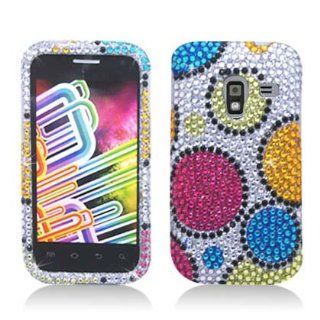 Aimo SAMR820MPCLDI673 Dazzling Diamond Bling Case for Samsung Admire 4G   Retail Packaging   Colorful Circles: Cell Phones & Accessories
