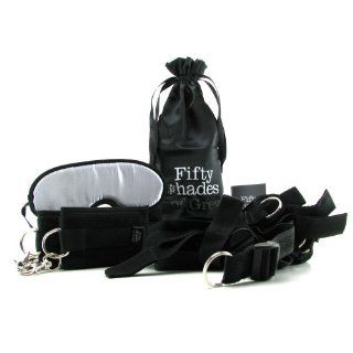 Offical Fifty Shades of Grey Pleasure Collection hard Limits Bed Restraint Kit: Health & Personal Care