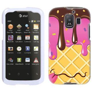 Huawei AT&T Fusion 2 Chocolate Strawberry Ice Cream Cone Phone Case Cover: Cell Phones & Accessories