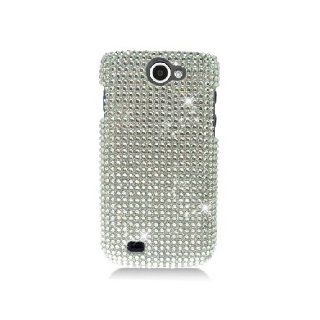 Samsung Galaxy Exhibit 4G T679 SGH T679 Bling Gem Jeweled Jewel Crystal Diamond Silver Cover Case: Cell Phones & Accessories