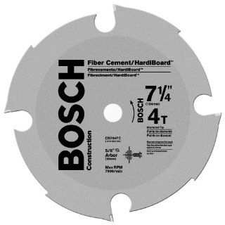 Bosch CB704FC 7 1/4 Inch 4 Tooth FTG Fiber Cement Saw Blade with 5/8 Inch Arbor   Circular Saw Blades  