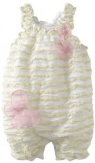 Nanette Baby Girls Infant 1 Piece Knit Romper: Clothing