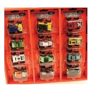 Mini Motorized Monster Trucks, 6 pc Set (Six Styles): Toys & Games