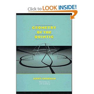 Geometry of the Quintic Jerry Shurman 9780471130178 Books