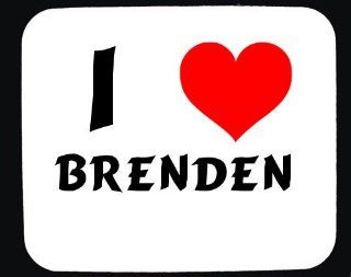 I Love Brenden custom mouse pad (first name/surname/nickname): Electronics