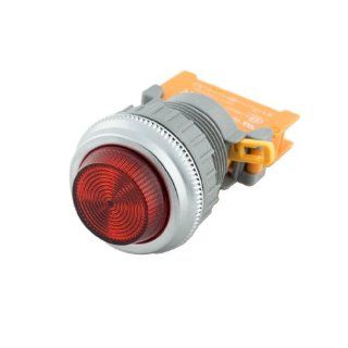 Alpinetech PLN 30 Red 30mm 120V AC/DC LED Pilot Indicator Light: Industrial & Scientific