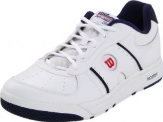 Wilson Men's Pro Staff Classic II Tennis Shoe,White/Navy/Red,11.5 M US: Shoes
