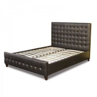 Diamond Sofa Zen Collection California King Size Bonded Leather Tufted Bed: Home & Kitchen