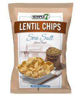 Simply 7 Lentil Chips, Sea Salt, 4 Ounce Bags (Pack of 12) : Vegetable Chips And Crisps : Grocery & Gourmet Food
