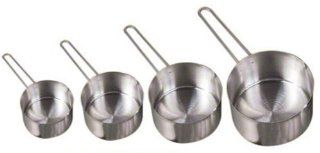American Metalcraft MCW4 4 Pack Stainless Steel Measuring Cup Set with Wire Loop Handle Kitchen & Dining