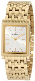 Pierre Petit Women's P 790F Serie Nizza Yellow Gold PVD Square Case Bracelet Watch Watches