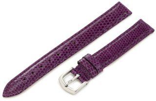 Hadley Roma Women's LSL715RP 120 12 mm Purple Genuine Java Lizard Watch Strap: Watches