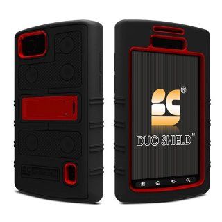Duo Shield Kickstand for LG Optimus M+ MS695, Black/Red: Cell Phones & Accessories