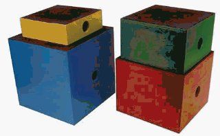 Fitness And Agility Plyometrics Wooden Plyometric Boxes   Set Of 4 Wooden Plyometric Boxes : Jumping Trainers : Sports & Outdoors