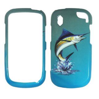 Verizon Marlin Fish on Two Tone Blue and White Realtree camo Hard Case Faceplate Protector Cover Snap On For   Pantech Hotshot 8992: Cell Phones & Accessories