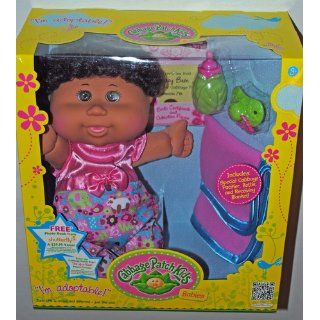 Cabbage Patch Kids Babies, Brown Skin Girl with Black Curly Hair And Brown Eyes: Toys & Games