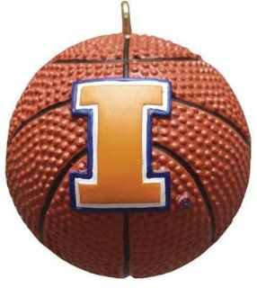 Illinois Basketball Ornament : Sports Fan Hanging Ornaments : Sports & Outdoors