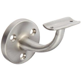 Rockwood 702.26D Brass Hand Rail Bracket with Fasteners for Wood Rail, 2 13/16" Diameter Base, 3 1/2" Projection, Satin Chrome Plated Finish: Industrial Hardware: Industrial & Scientific