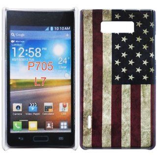 Bfun Packing Retro American Flag Hard Cover Case For LG OPTIMUS L7 P705/P705G/700: Cell Phones & Accessories