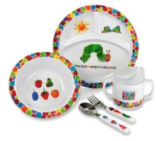 Kids Preferred The World Of Eric Carle Very Hungry Caterpillar 5 Piece Feeding Set  Baby Dinnerware Sets  Baby