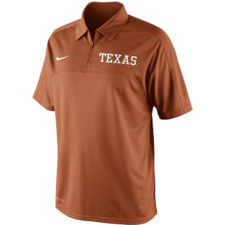 NIKE Mens Texas Longhorns Dri FIT Conference Short Sleeve Polo Shirt   Size