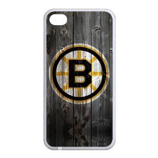 Most Popular Unique Designer NHL Boston Bruins   iPhone 4/4S Cover, Cell Phone Case  White Cell Phones & Accessories