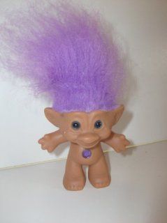Troll Doll Purple Hair and Jewell 3" Tall by Ace: Toys & Games