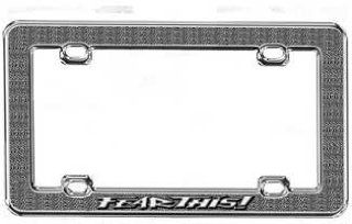 Fear This License Plate Holder Frame Chrome: Automotive