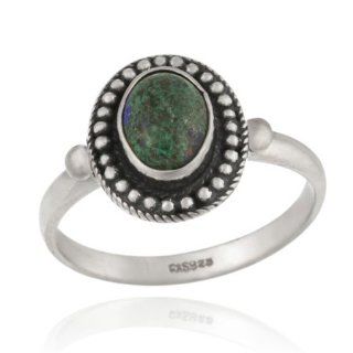 Sterling Silver Genuine Azurite Ring Jewelry