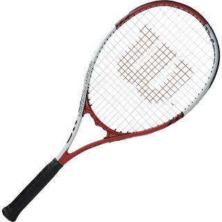 WILSON Federer Tennis Racquet   Size: 4 3/8 Inch (3)h106, White/red
